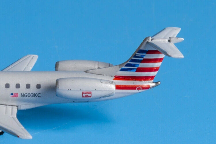 1:400 GeminiJets American Eagle Embraer ERJ-145 avión de pasajeros modelo fundido a presión Foto 4 de 4