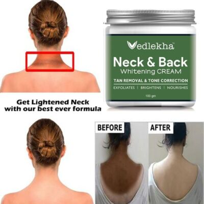 Dark Neck & Back Skin Whitening Lightening Cream Exfoliates Dead Skin Cells 100g