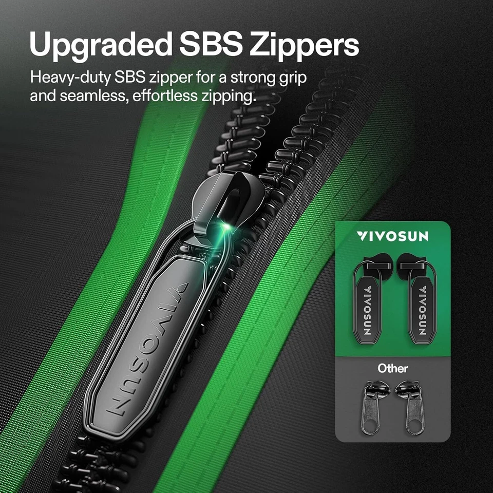 VIVOSUN S448 4x4 Indoor Hydroponic Grow Tent Tri-Layer,Plant Growing 48"X48"X80" - Image 3 of 4