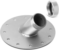 FUEL CELL GAS TANK 45 DEGREE 1.5" REMOTE FAST FILL 2.75" FILLER NECK+CAP NEW