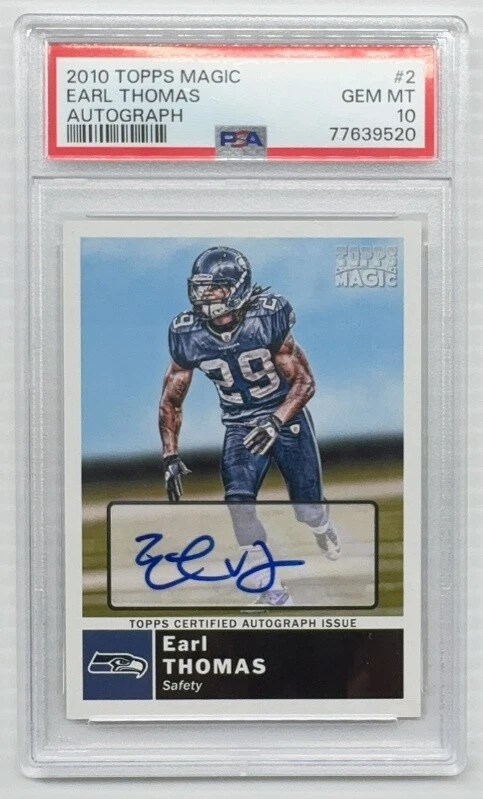 Earl Thomas Topps Magic #2 Autograph