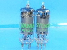 SYLVANIA 12AU6 A 8426 TUBE gm MATCHED PAIR SUPER SWEET TONE