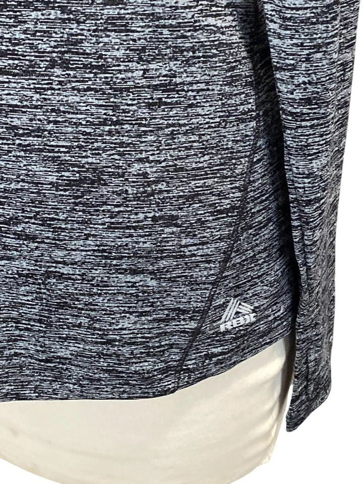 Pullover negro para mujer RBX Live Life Active manga larga ventilado talla pequeña Foto 3 de 4