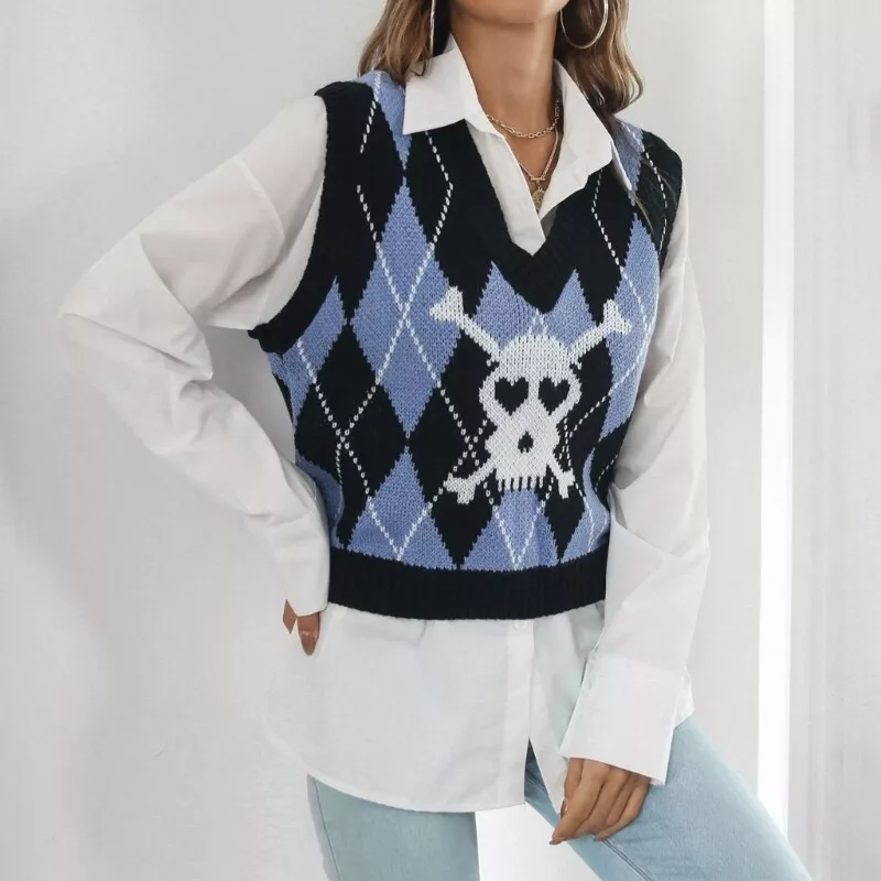 Sleeveless cropped jumper sale
