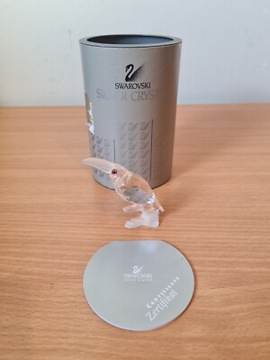 Swarovski Silber Kristall Tukan auf Ast oben in den Bäumen guter Zustand