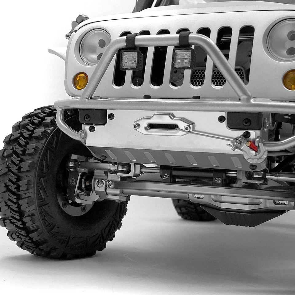 CChand Sliver Metal Front Bumper for 1:8 Capo Racing Radio Control Clawler JKMAX - Image 3 of 4