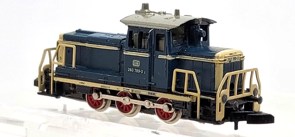 Marklin Z 8804 BR 260 789-3 Diesel Loco 5-pole DB (tested) jewel case #2 - Image 3 of 4