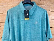 UNDER ARMOUR GOLF POLO SHIRT MNS 3XL THE PLAYOFF 2.0 SS NEPTUNE BLUE $75 ⭐️NWT⭐️