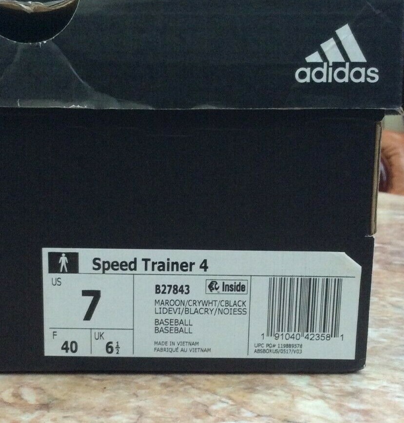 Size 7 - Adidas Speed Trainer 4 Maroon for sale online | eBay