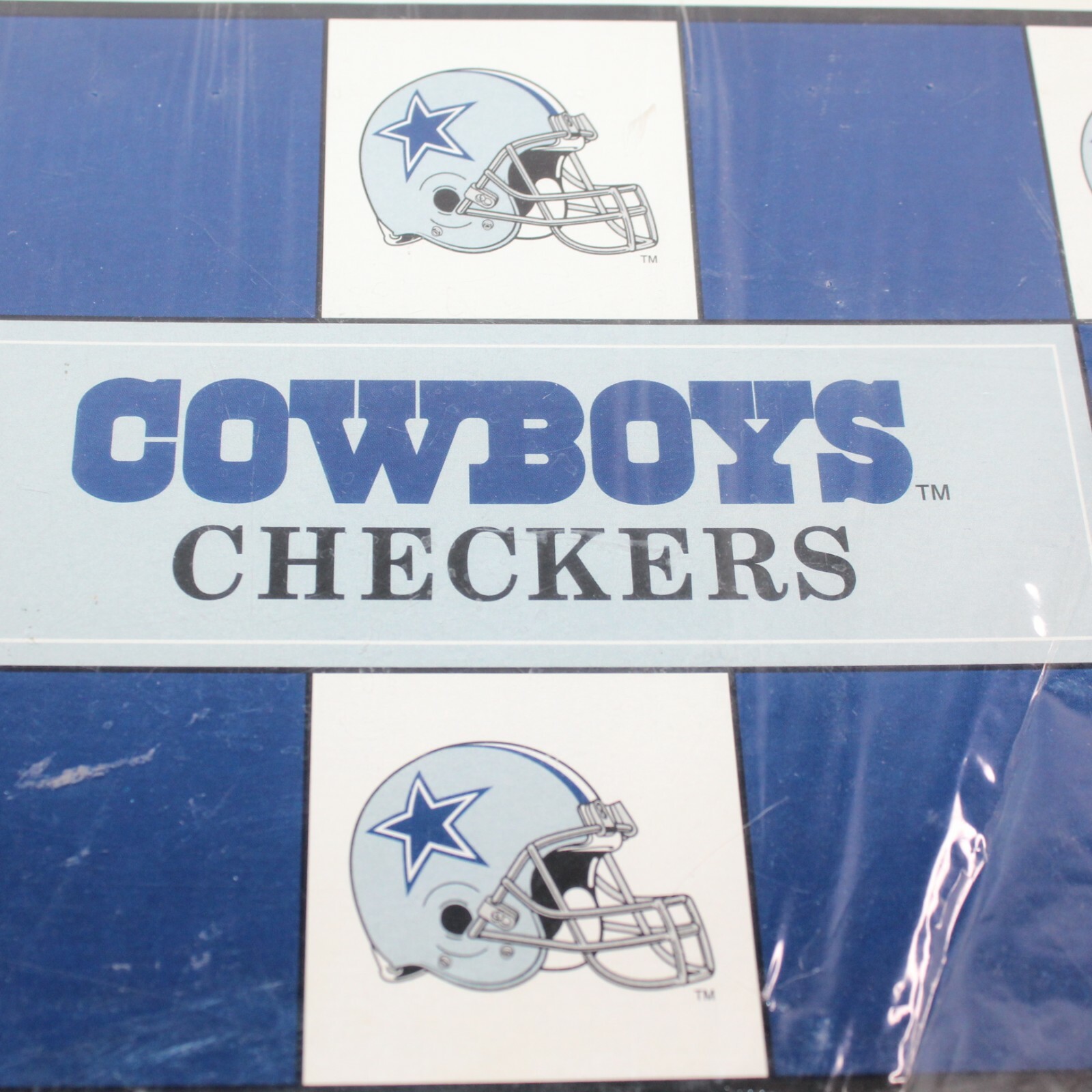 VTG Dallas Cowboys CHECKERS Board Game NFL Football Team VS San
