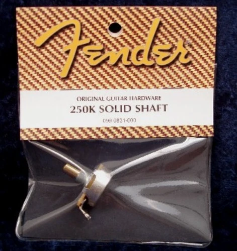 GENUINE FENDER® 250K SOLID SHAFT CONTROL POT & CAP 099-0831-000  