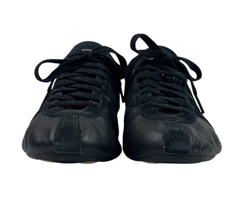 ADIDAS Shoes Sneakers Okapi Flats All Black Leather Lace-ups 2009 EC Size US 9 - Picture 6 of 12
