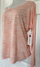 Long Sleeve Active Fitness Yoga Top ENLIGHTEN Lightweight Shirt Soft Peach L