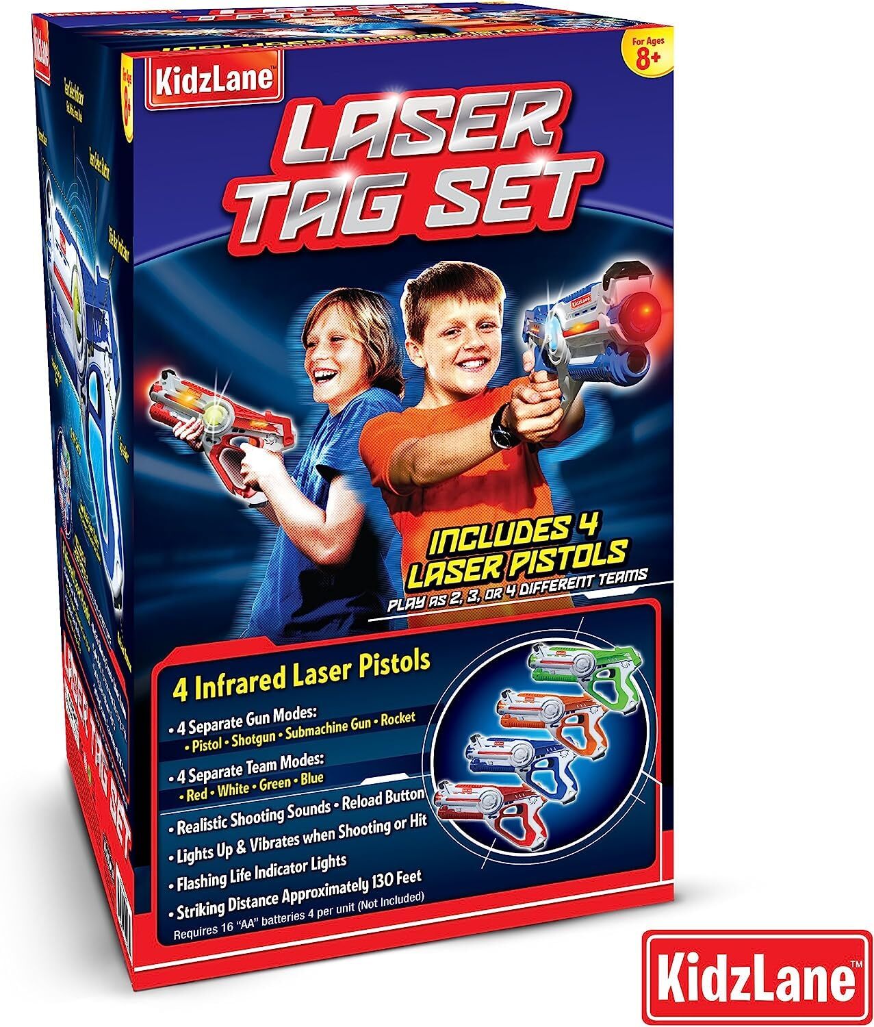 Laser Tag Guns Set of 4 | Lazer Tag Guns for Kids with 4 Team Players | Indoo...