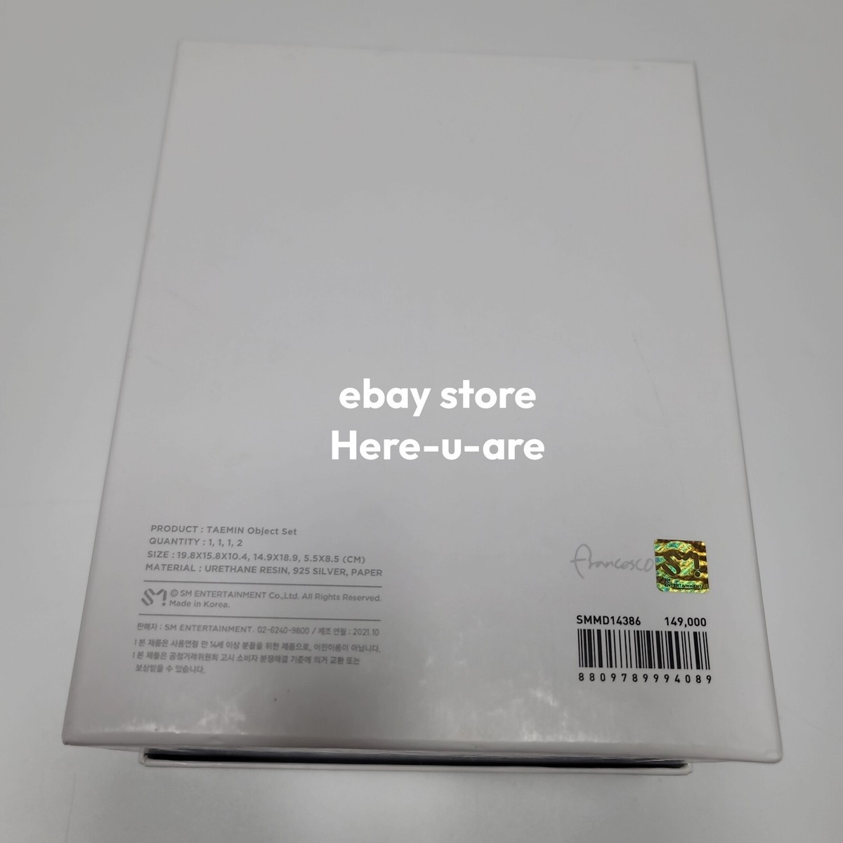 SHINee Francesco Design By TAEMIN Hand Object Set Polaroid Card