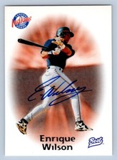 Enrique Wilson 1998 Team Best Best Autographs Auto Canton Akron Indians