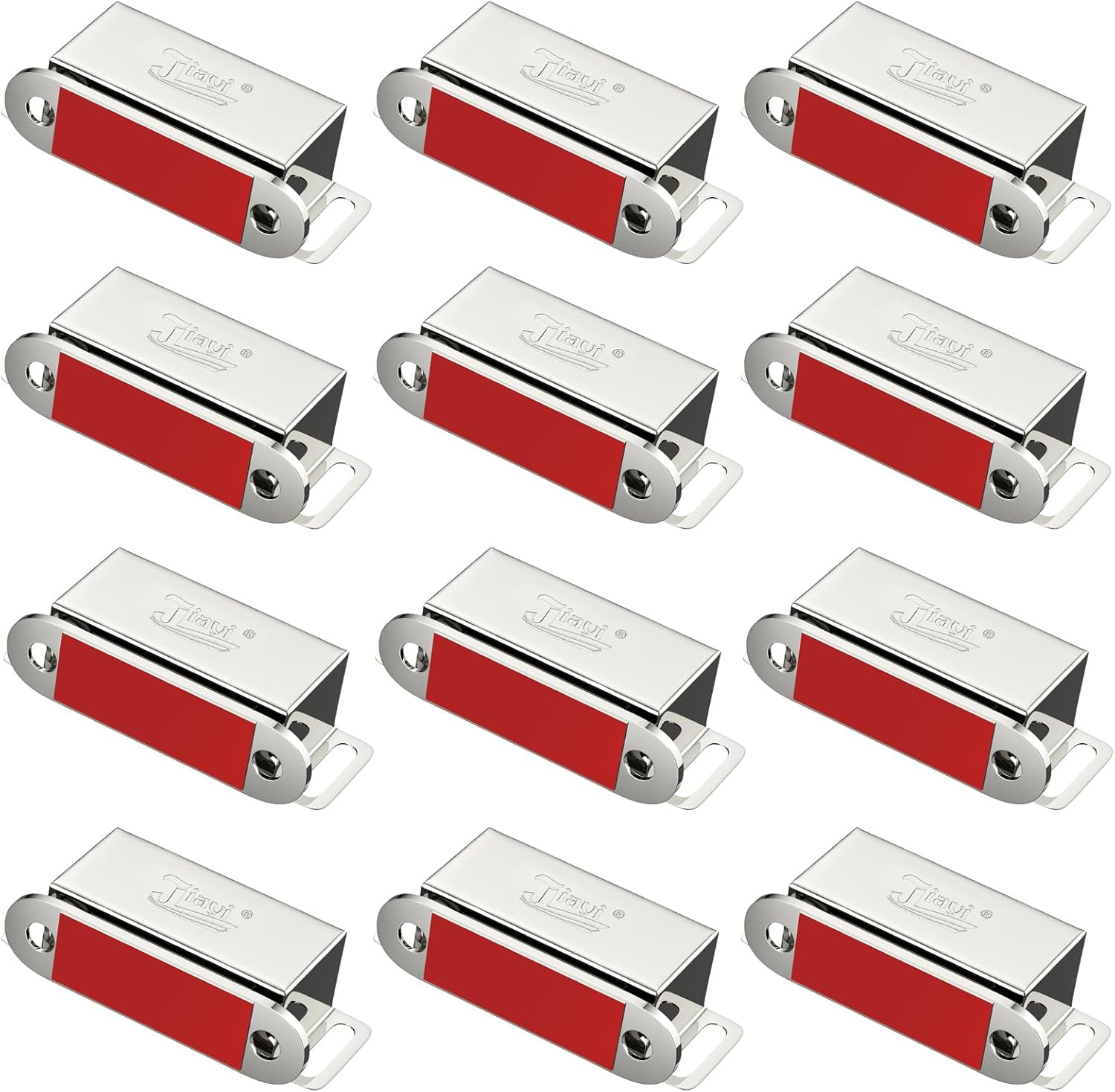 Cabinet Magnets  12 Pack Magnetic Door Catch Stainless Steel Kitchen Cabinet Mag