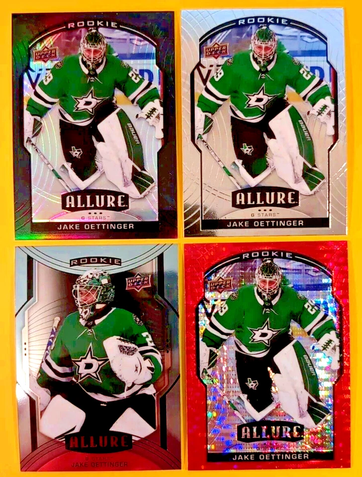 JAKE OETTINGER ROOKIE AUTO 2020-21 UD SYNERGY /35 PURPLE AUTOGRAPH RC #107 STARS - Image 3 of 4