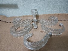 sei foglia curva in vetro di murano per lampadari  base ottone barovier e toso