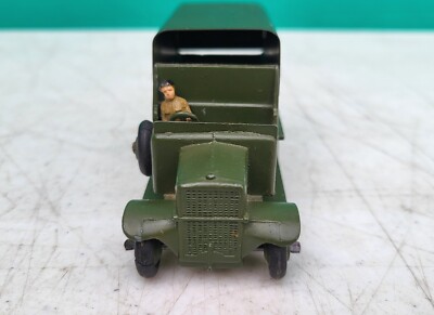 Dinky Toys 1:60 N°151B/156 Wagon Militaire 6 Roues - Rare, Accidenté