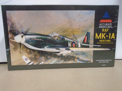 ACCURATE MINIATURES #3410 1/48 SCALE RAF MK-1A MUSTANG NEW IN SEALED BOX