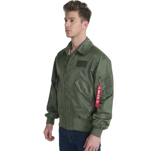 Men American Jackets CWU/45P Air Force Army Military Pilot Flight Baseball Coats - Picture 20 of 21