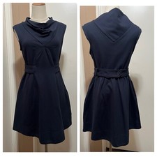 MARC BY MARC JACOBS NAVY BLUE FLARE SKATER DRESS W/ POCKETS SIZE S