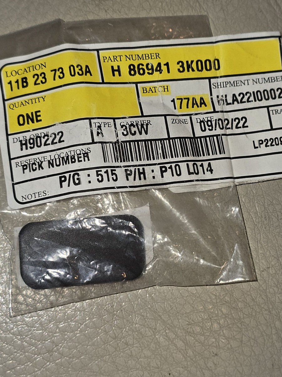 Genuine Hyundai License Mount 86941-3K000 | eBay