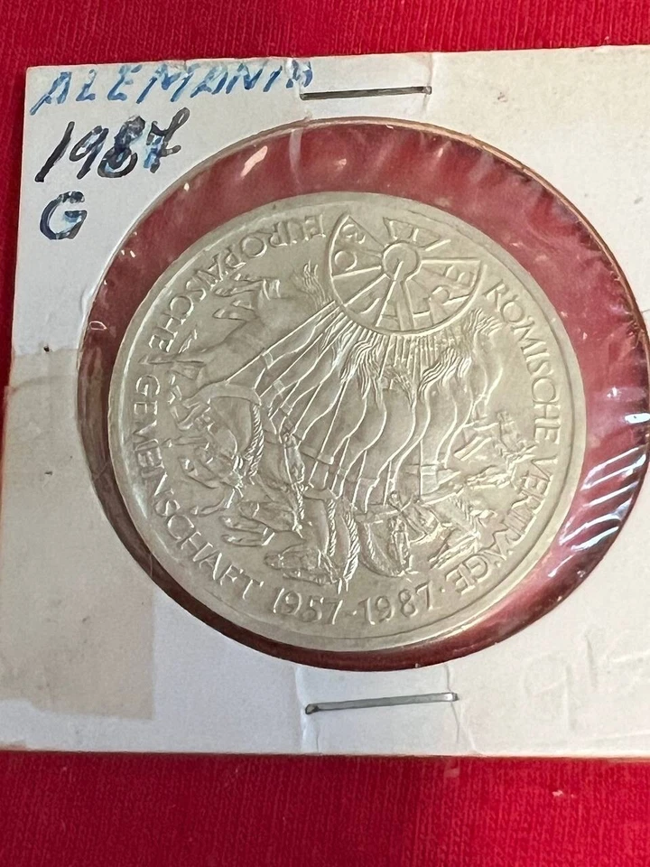 1987 Treaty of Rome 1991 Brandenburger GERMANY Lot 2 Silver Coin 10 Marcs  D2-10 - Image 2 of 4