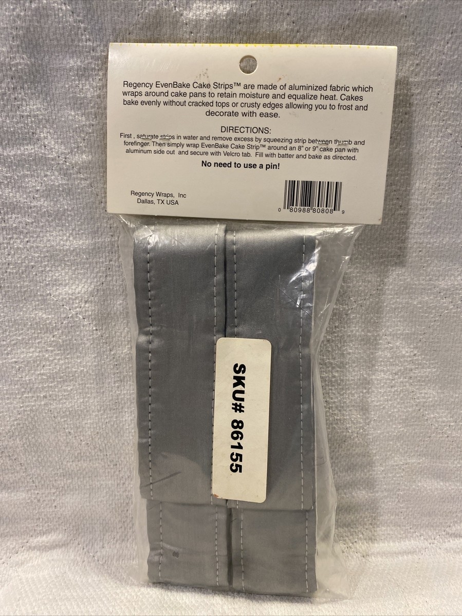 Regency 2pc EvenBake Adjustable Cake Pan Strips Set for Baking Moist, Even  Cakes