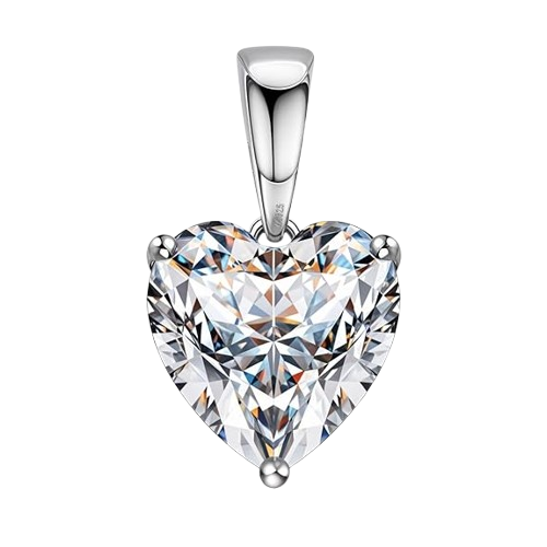 925 Sterling Silver Heart Locket with Sparkling Zirconia Solitaire