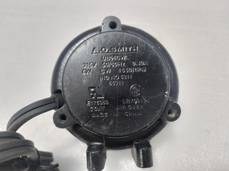 A.O.Smith UB06CWL Unit Bearing Fan Motor 115V 50/60Hz 0.40A 6W 1550RPM - Image 2 of 4