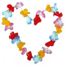 6x Hawaiianische Blumenkette Hawaiikette Halskette Sommer Party Strand Motto