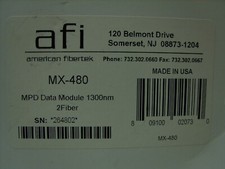 AFI American Fibertek - MPD Data Transceiver Module 1300nm 2 Fiber - MX-480 NEW