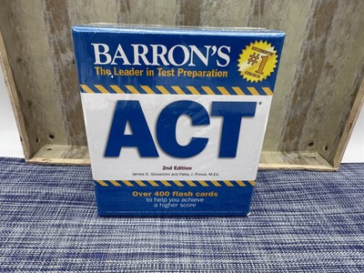 Barron's ACT Flash Cards, 2nd Edition: 410 Flash Cards - Back To School - Sealed
