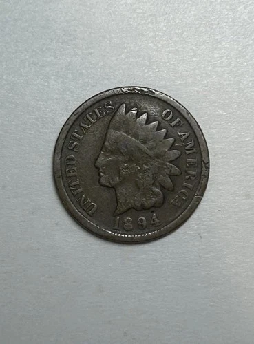 1894 Indian Head Cent Good Condition Semi Key Date Exact Coin Imaged #JK5