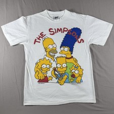 Vintage The Simpsons 1989 Single Stitch Graphic White T Shirt USA Made Adult M