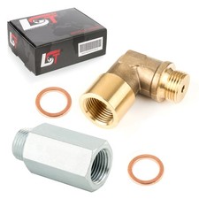 Verlängerung Lambdasonden Adapter Messing Edelstahl Dichtring Set für OPEL