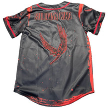 Official Sullivan King Blood Splatter Baseball Jersey Adult Medium Metal Spikes