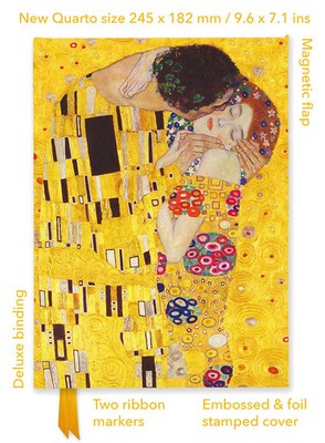 Flame Tree Publishing | Gustav Klimt: The Kiss (Foiled Quarto Journal) | Buch