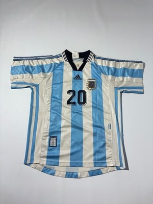 argentina national team adidas wc1998 #20 gallardo size m