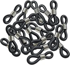 TTSAM 20 Pieces Eyeglass Chain Ends Adjustable Rubber Spectacle Select Color