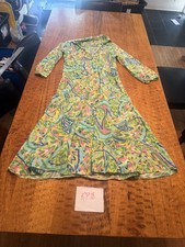 Bright New Days Green Paisley Midi Dress medium kp18