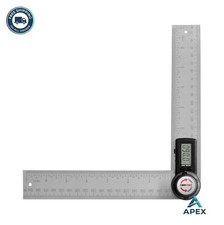 Digital Angle Finder Protractor Stainless Steel 7 Inch 200mm Locking CR2032