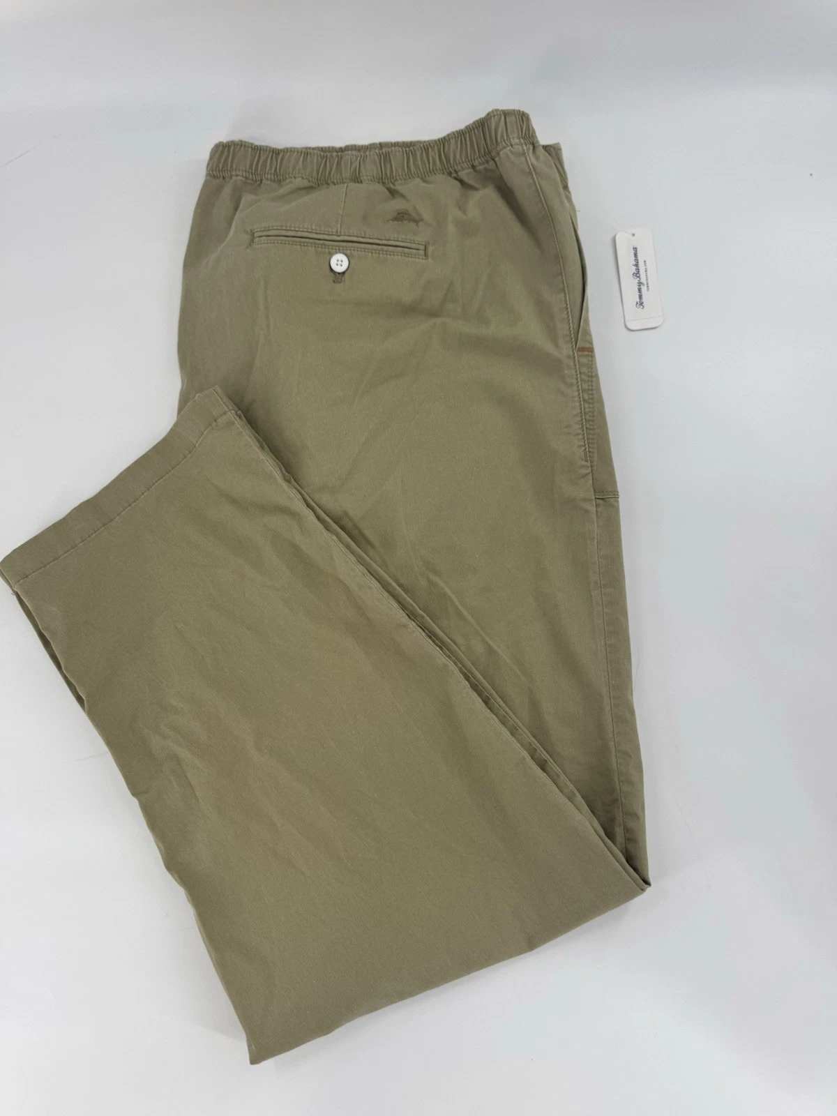 TOMMY BAHAMA LIGHT WEIGHT BORACAY PULL ON PANTS MENS SIZE 3XLB KHAKI COLOR NWT