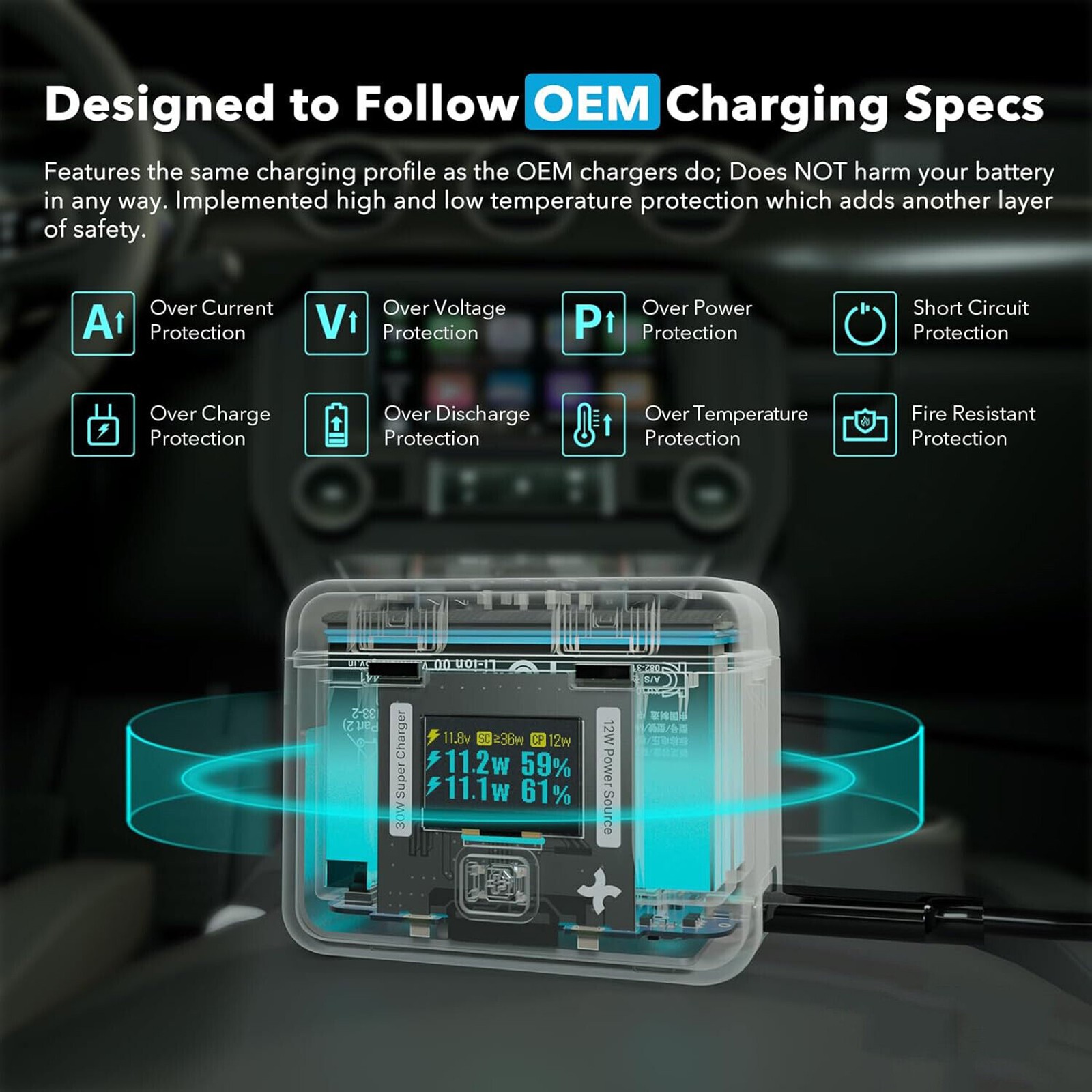 Smart Fast Charge Manager For Insta360 X4 Camera Battery 2-way Charger 3-in-1 thumbnail 8