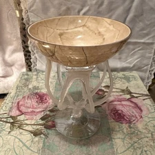 Octopus Jellyfish ZORZA Compote Art Glass Pedestal Bowl Candy Dish Candle Holder