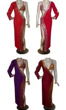 Sexy Bauchtanz Performance Kleid Ägyptisch Baladi Saidi Kostüm Galabeya Abaya