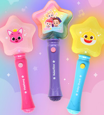Varita Pinkfong Baby Tiburón Estrella Juguete Iluminado Fiesta Nocturna para Niños Niños Niñas Regalos