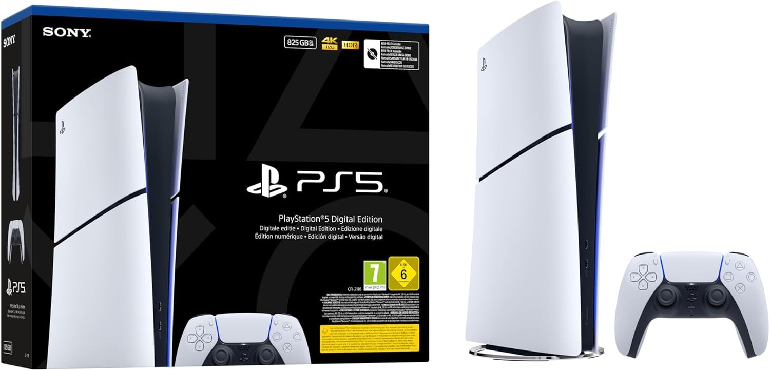 Sony Playstation 5 Digital Edition 825 Gb WI-Fi Nero, Bianco foto 1